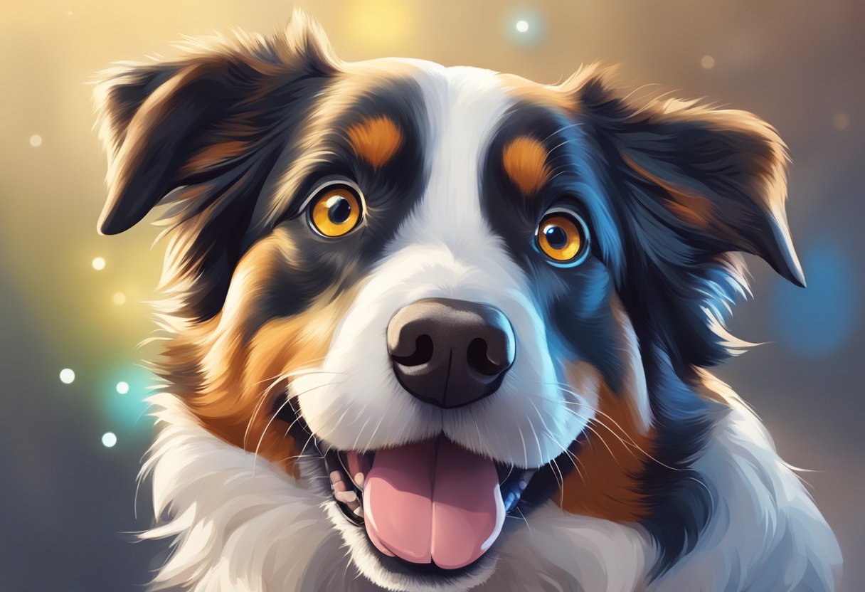 A dog eagerly presents its favorite toy to its owner, tail wagging and eyes bright with love and affection
